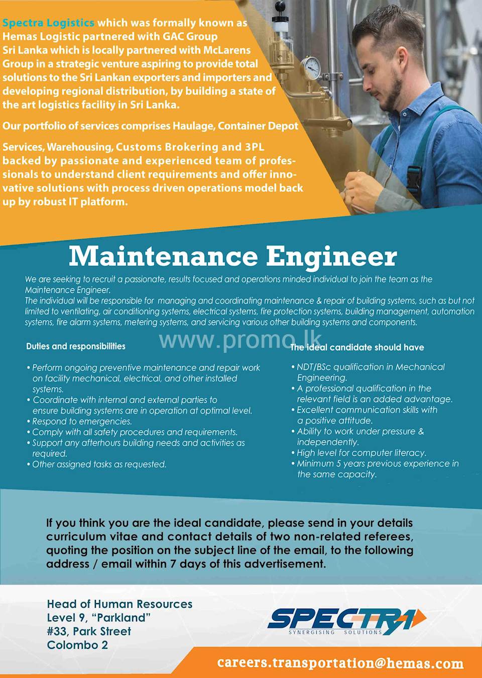 Maintenance Engineer