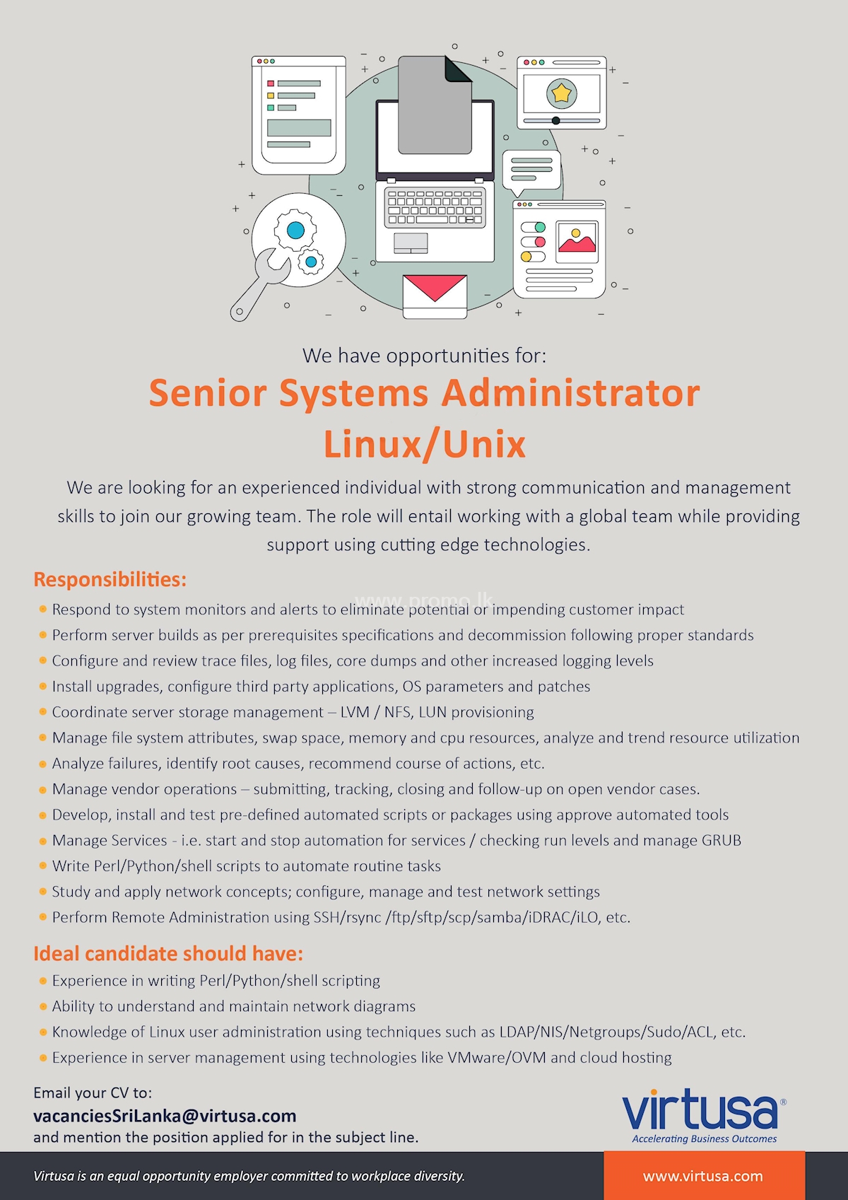 Senior Systems Administrator Linux/Unix