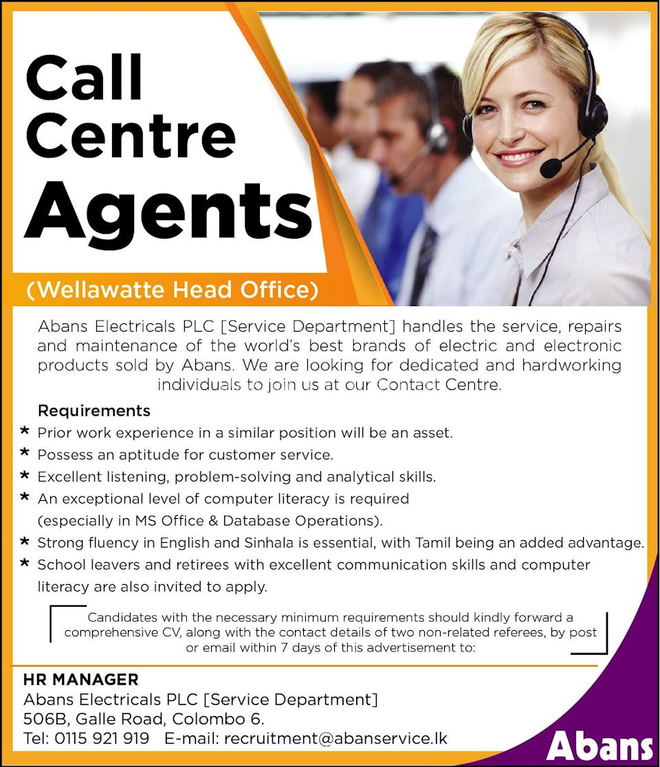 Call Centre Agents