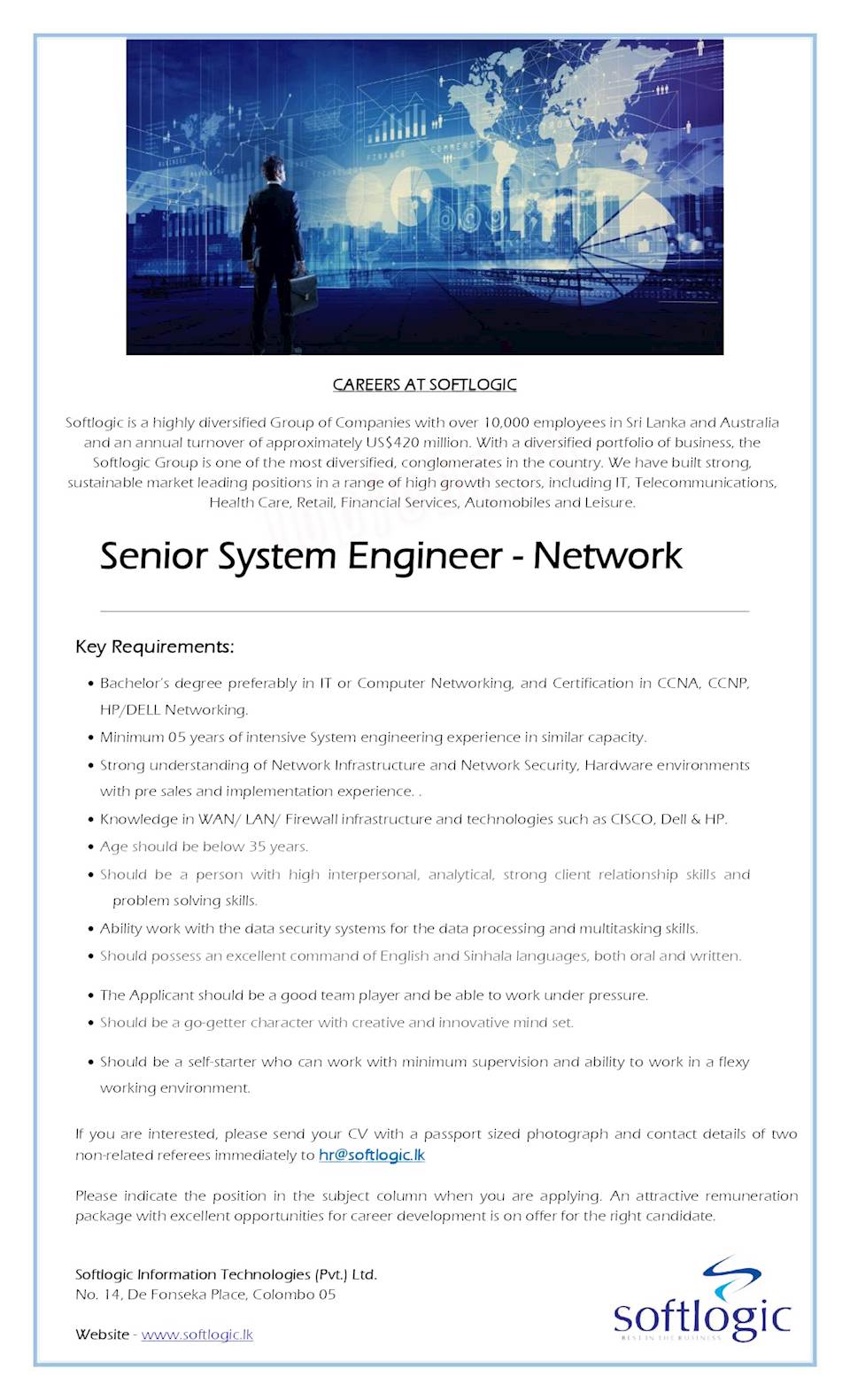 Senior System Engineer - Network