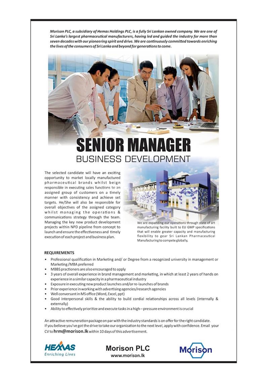 Senior Management Business Development