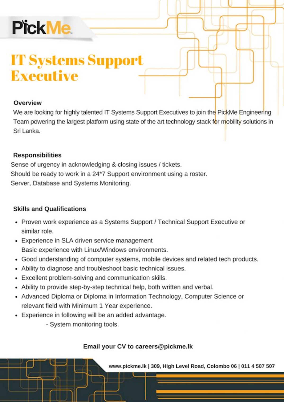IT Systems Support Executive 