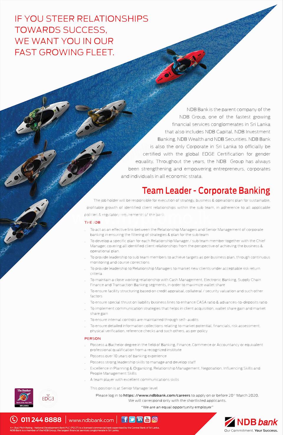 Team Leader - Corporate Banking