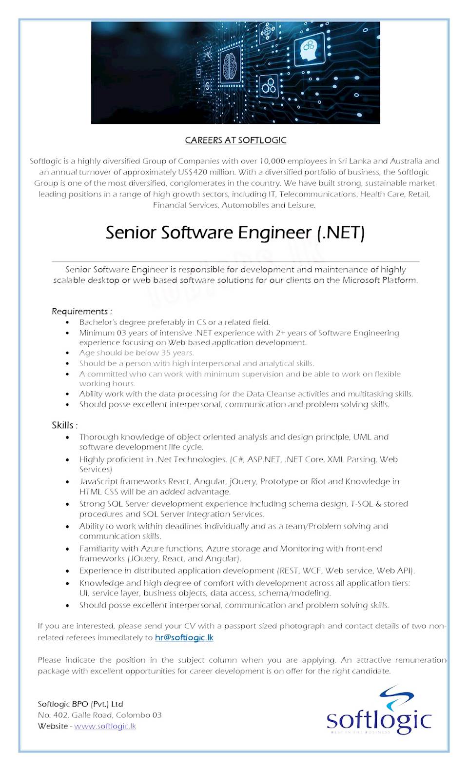 Senior Software Engineer (.NET)