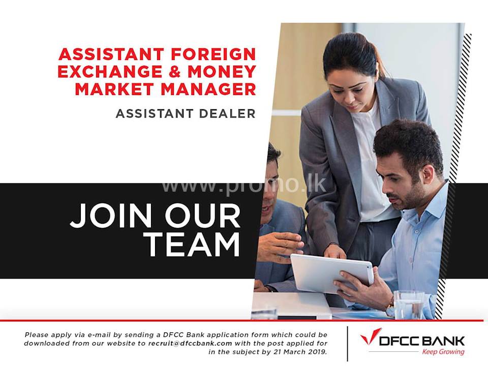 Assistant Foreign Exchange and Money Market Manager 