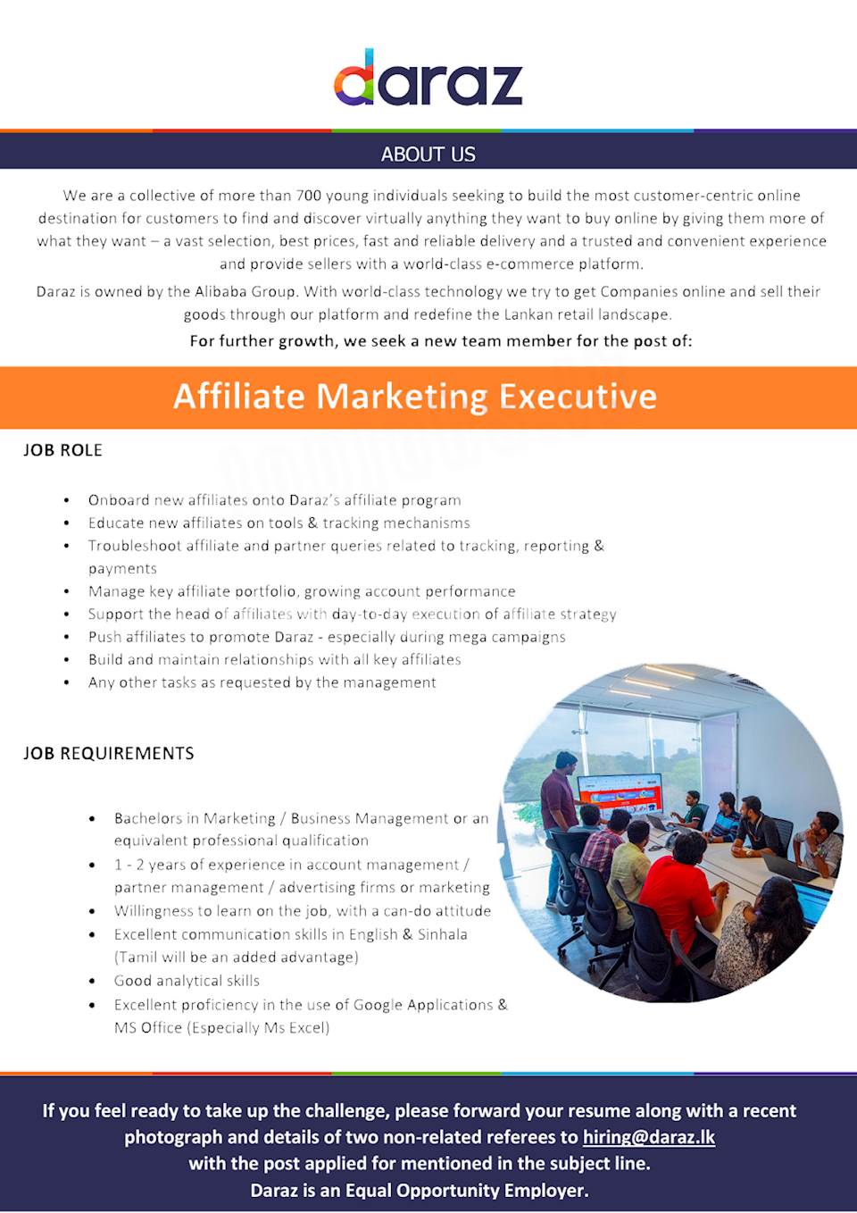 Affiliate Marketing Executive