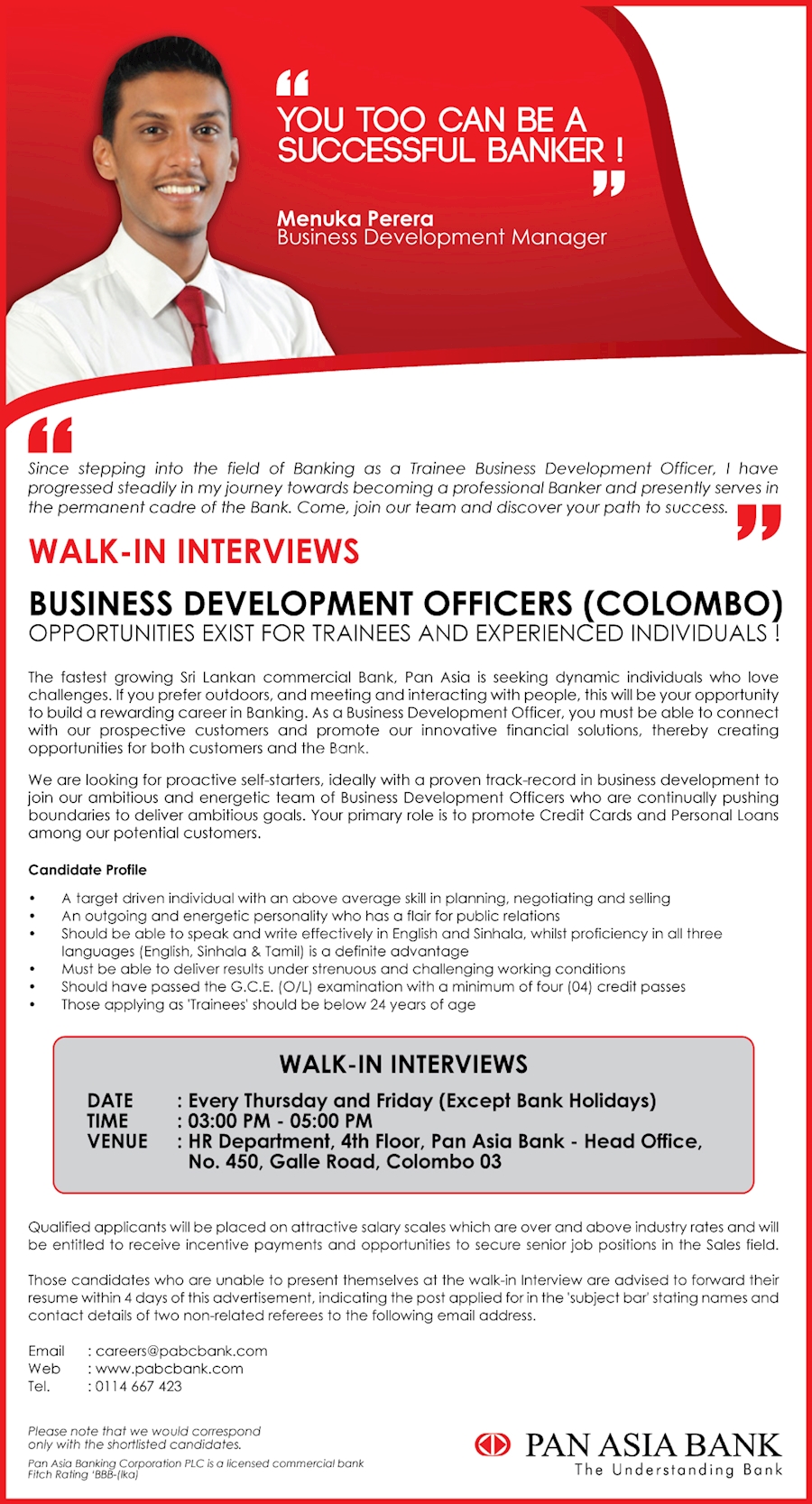 Business Development Officers - Colombo