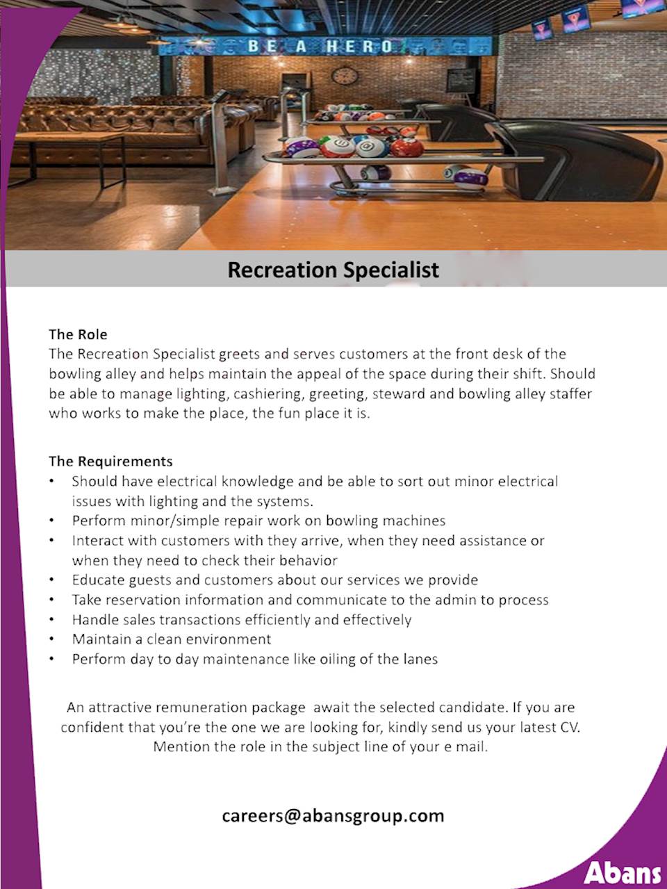 Recreation Specialist 