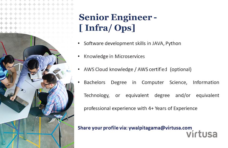 Senior Engineer (Infra/Ops)