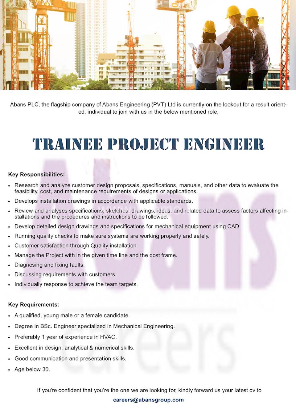 Trainee Project Manager