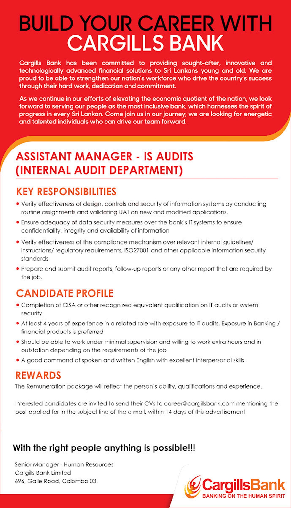 Assistant Manager - IS Audits (Internal Audit Department)