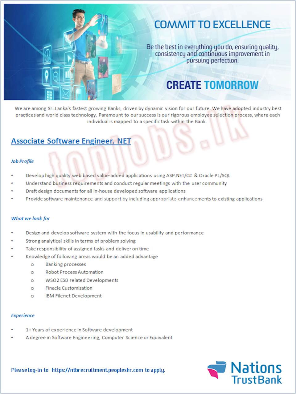 Associate Software Engineer. NET