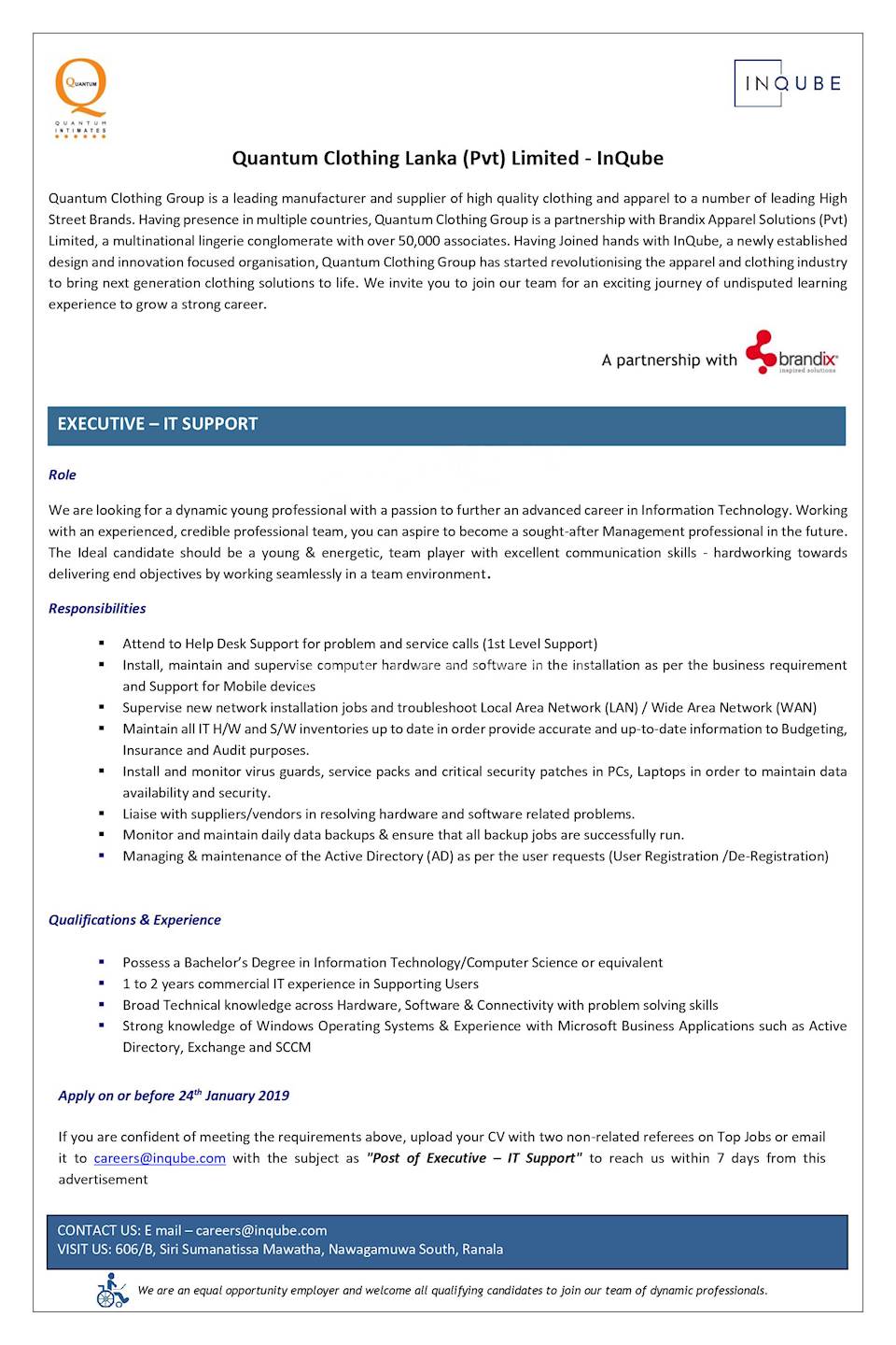 Executive - IT Support