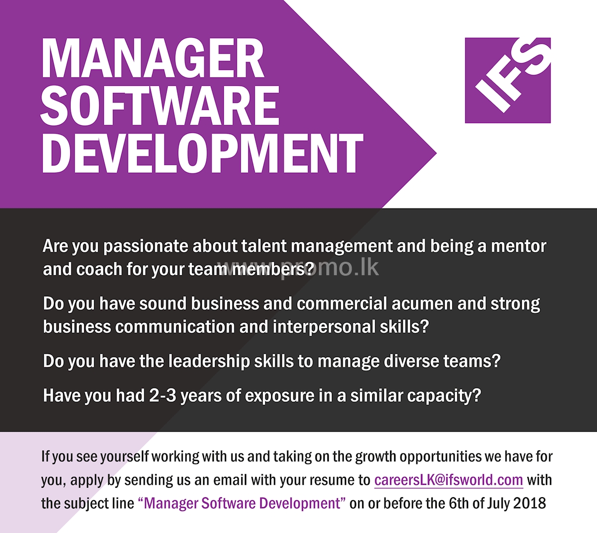 Manager Software Development 