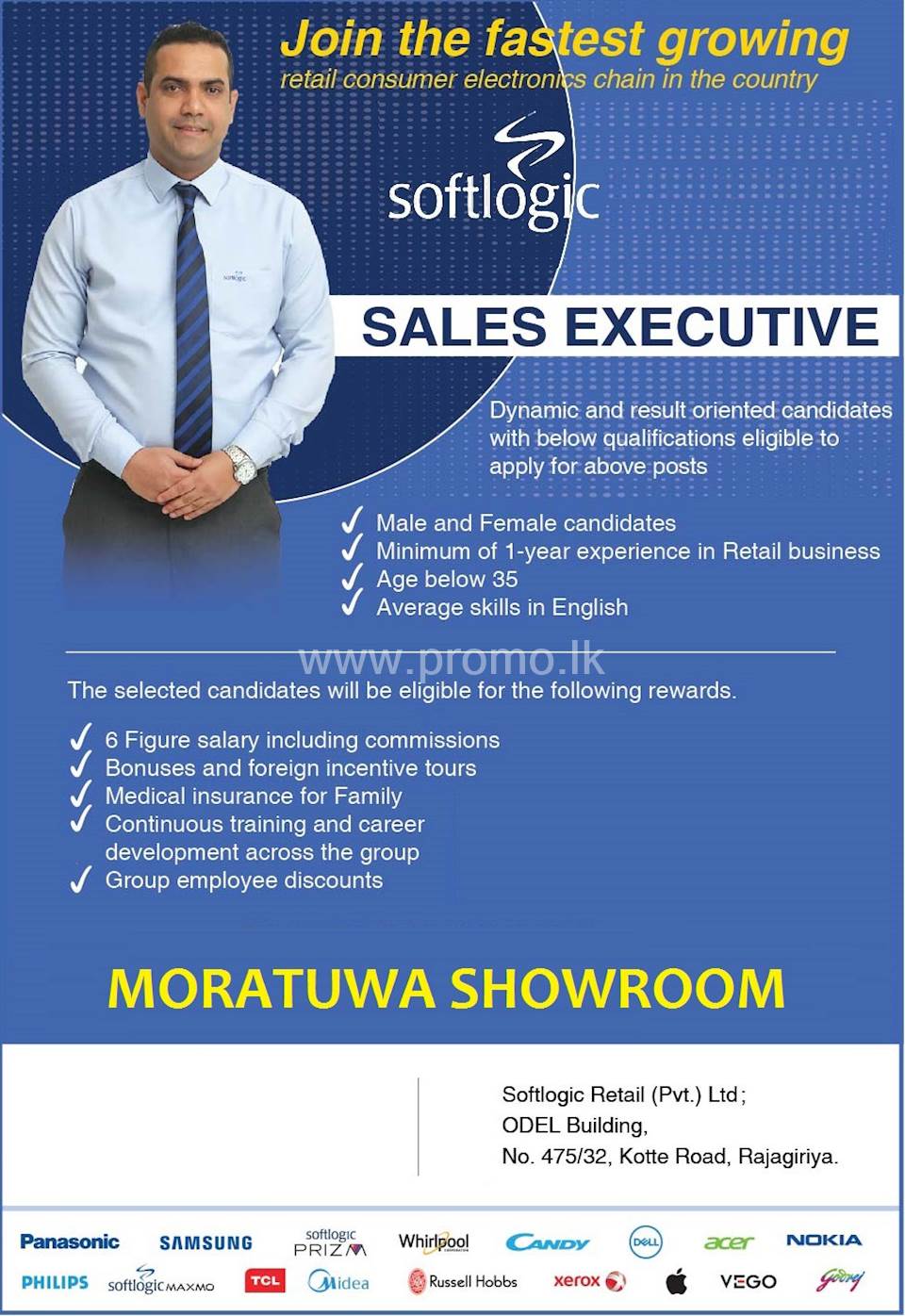 Sales Executive - Moratuwa Showroom