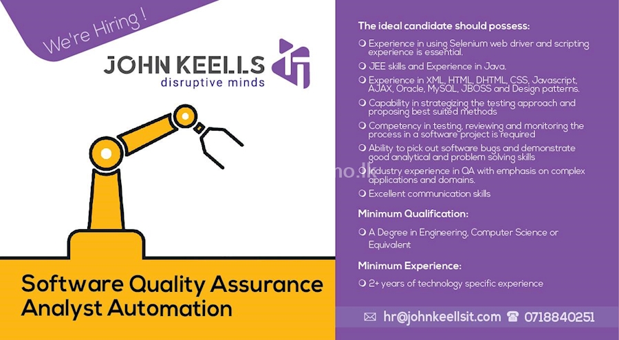 Software Quality Assurance Analyst Automation