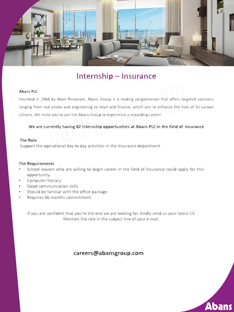Internship - Insurance 