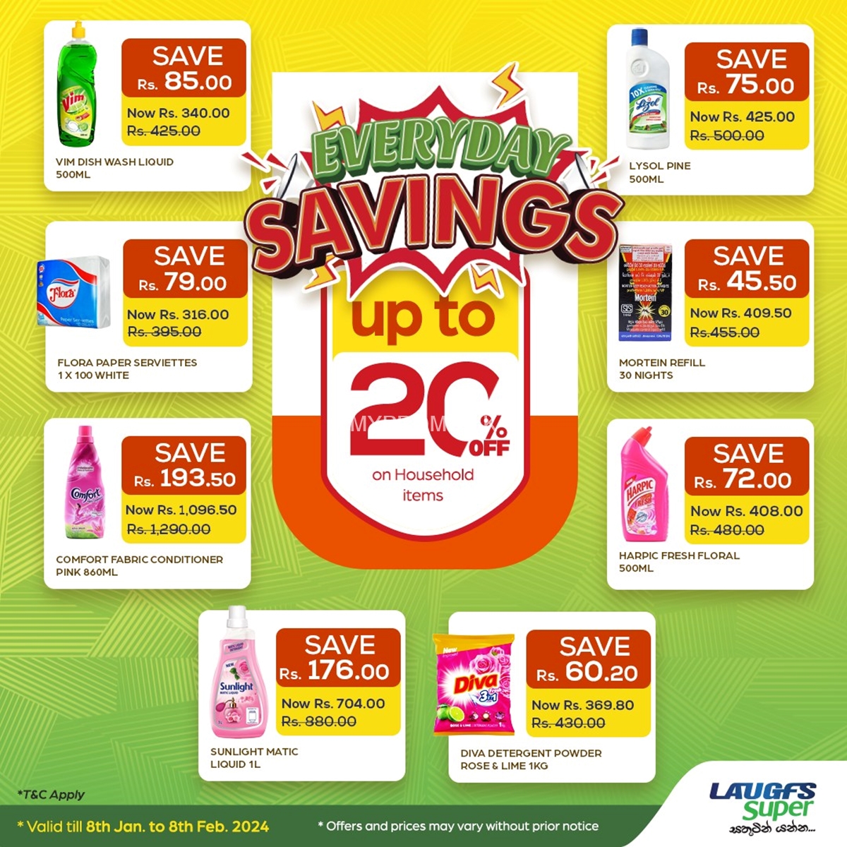 Up to 20% Off on Household Items at LAUGFS Supermarket