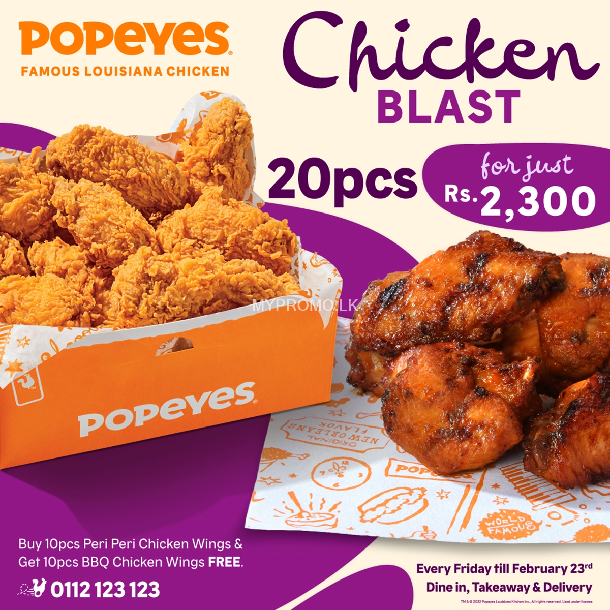 Chicken Blast at Popeyes Sri Lanka