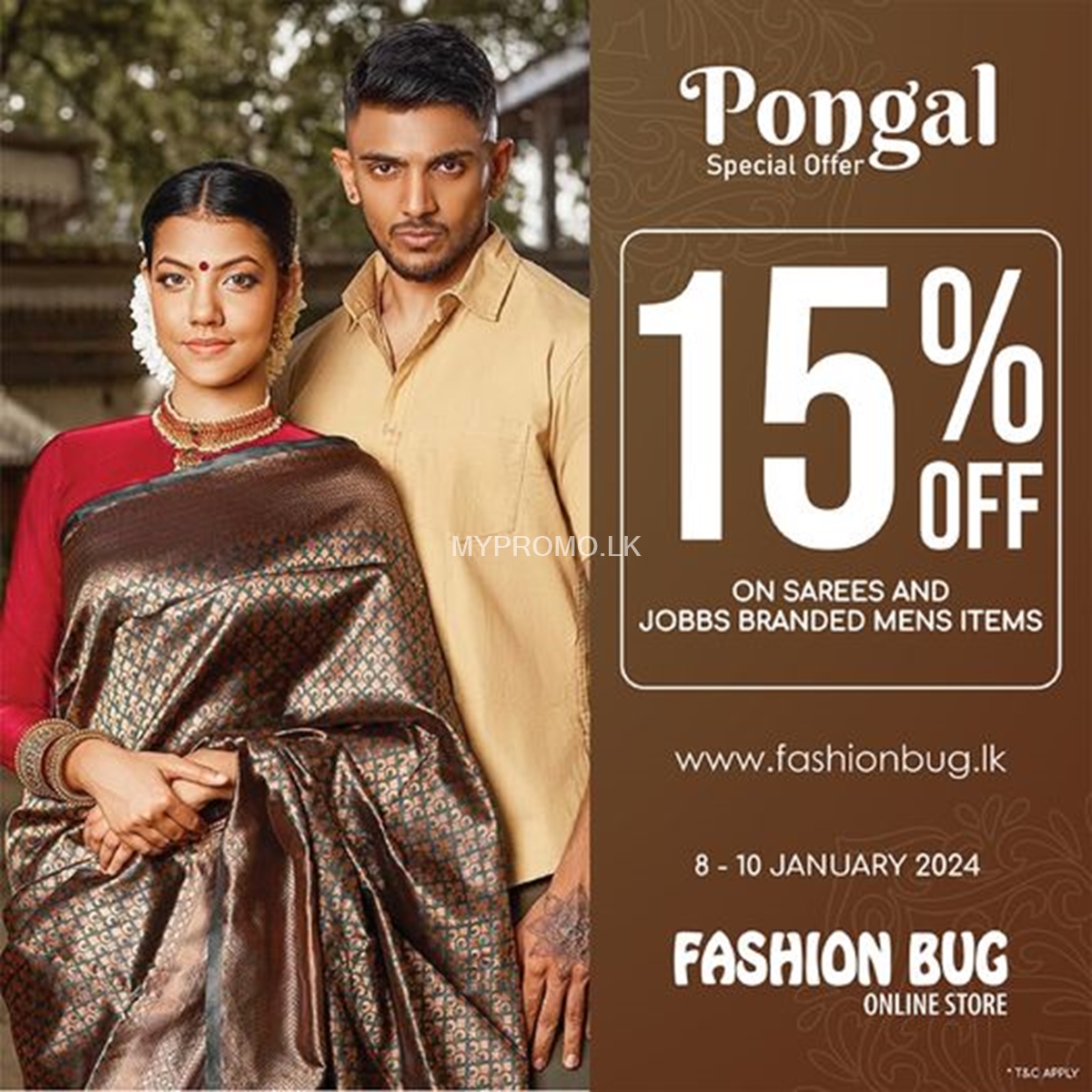 Online exclusive Pongal special offer at Fashion Bug