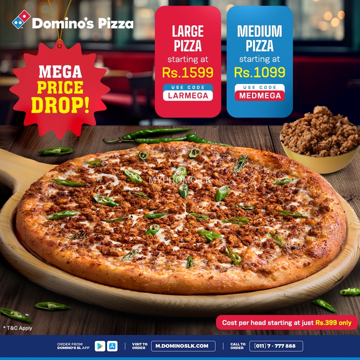 MEGA Price Drop at Domino's Pizza 