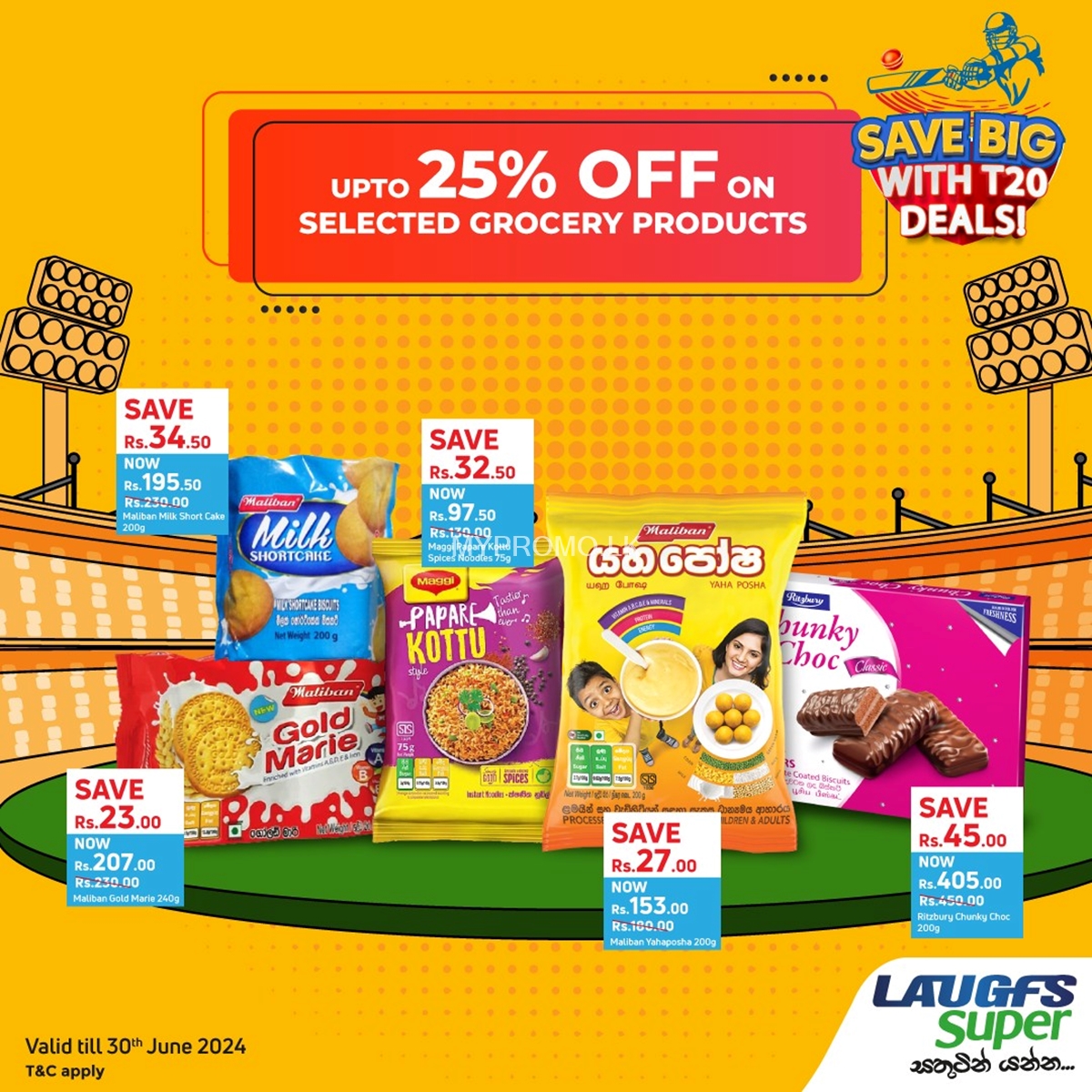 Get up to 25% off on selected Grocery products at LAUGFS Supermarket