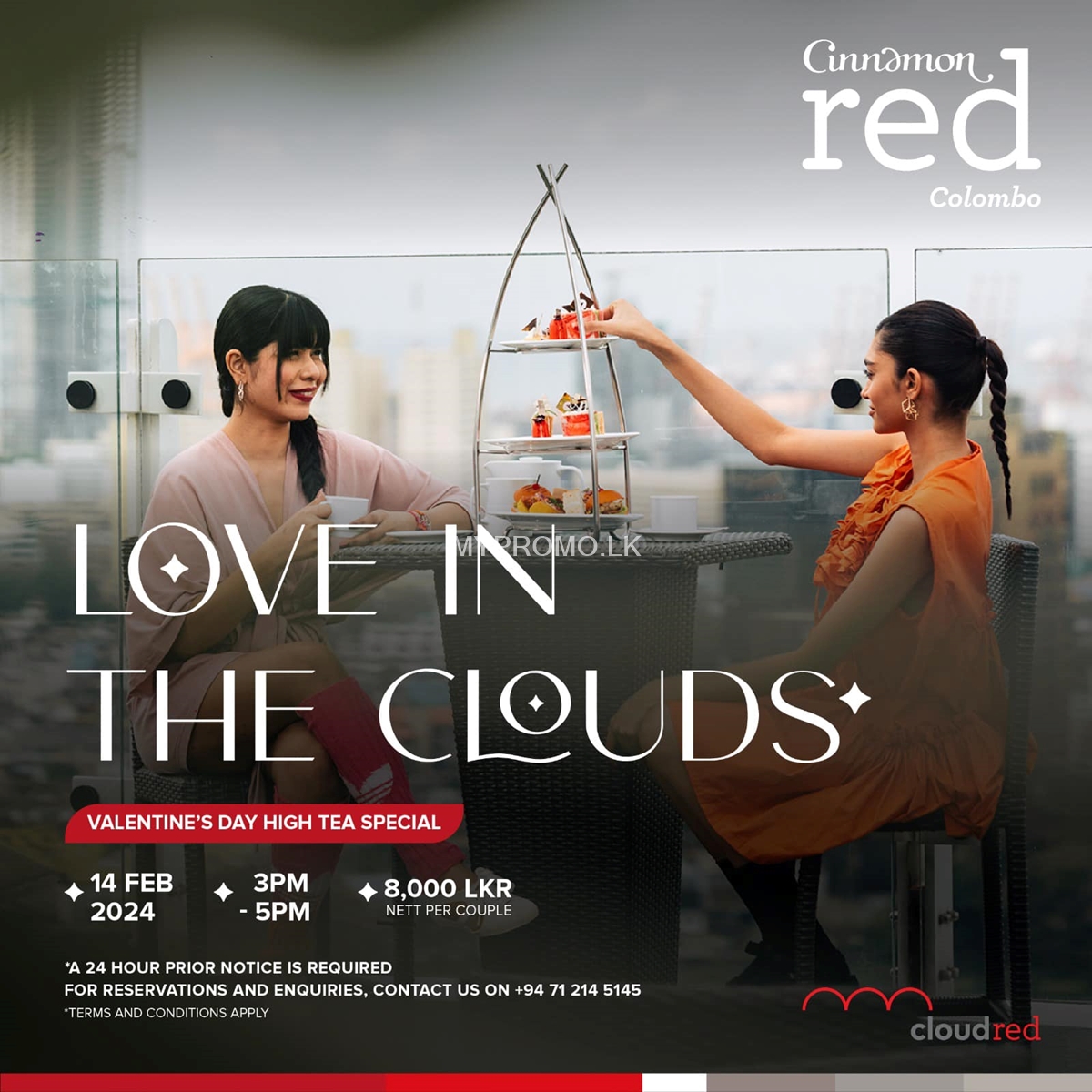 Valentine's day High tea Special at Cinnamon Red
