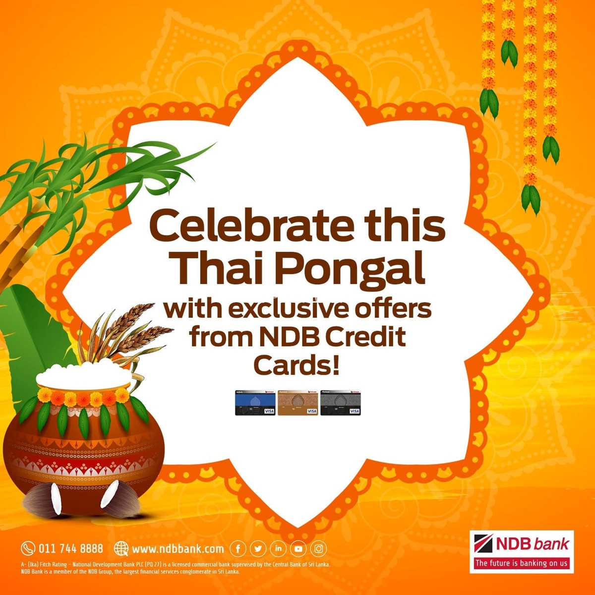 Celebrate this thai pongal with exclusive offers from NDB Credit cards