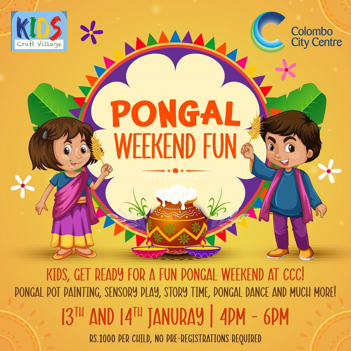 Join us for a Pongal Weekend at Colombo City Center
