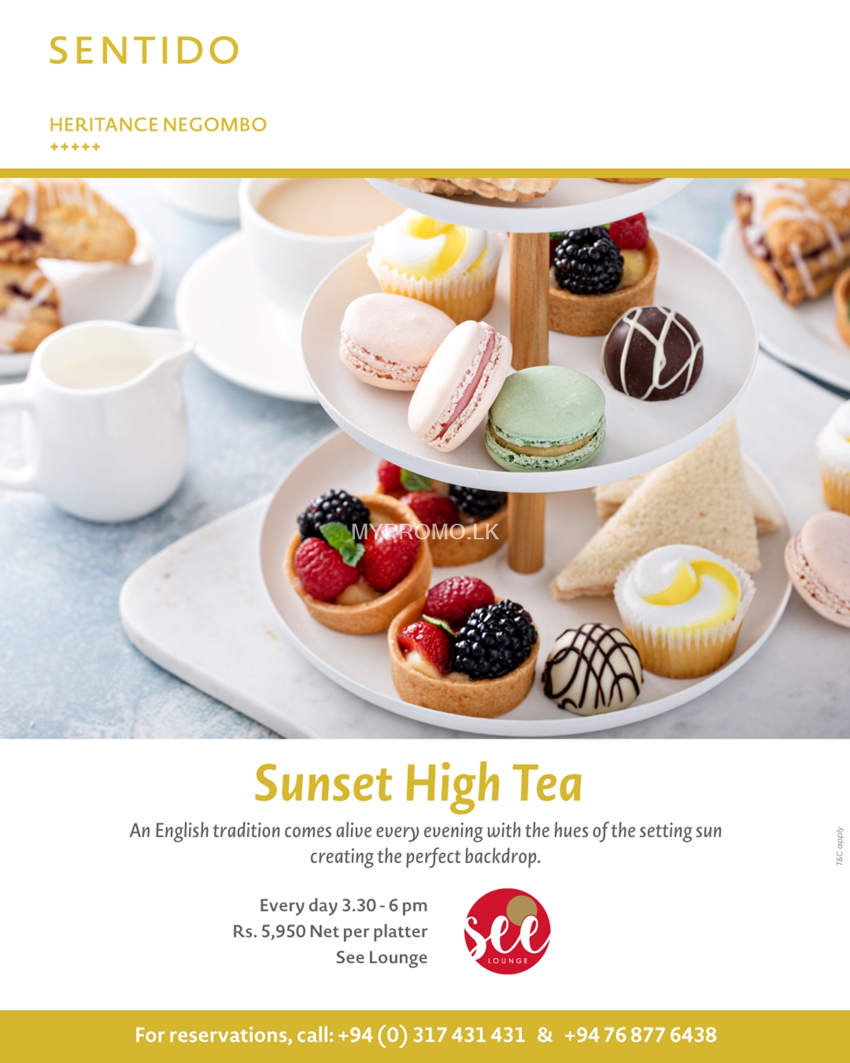  Sunset High Tea at our See Loung