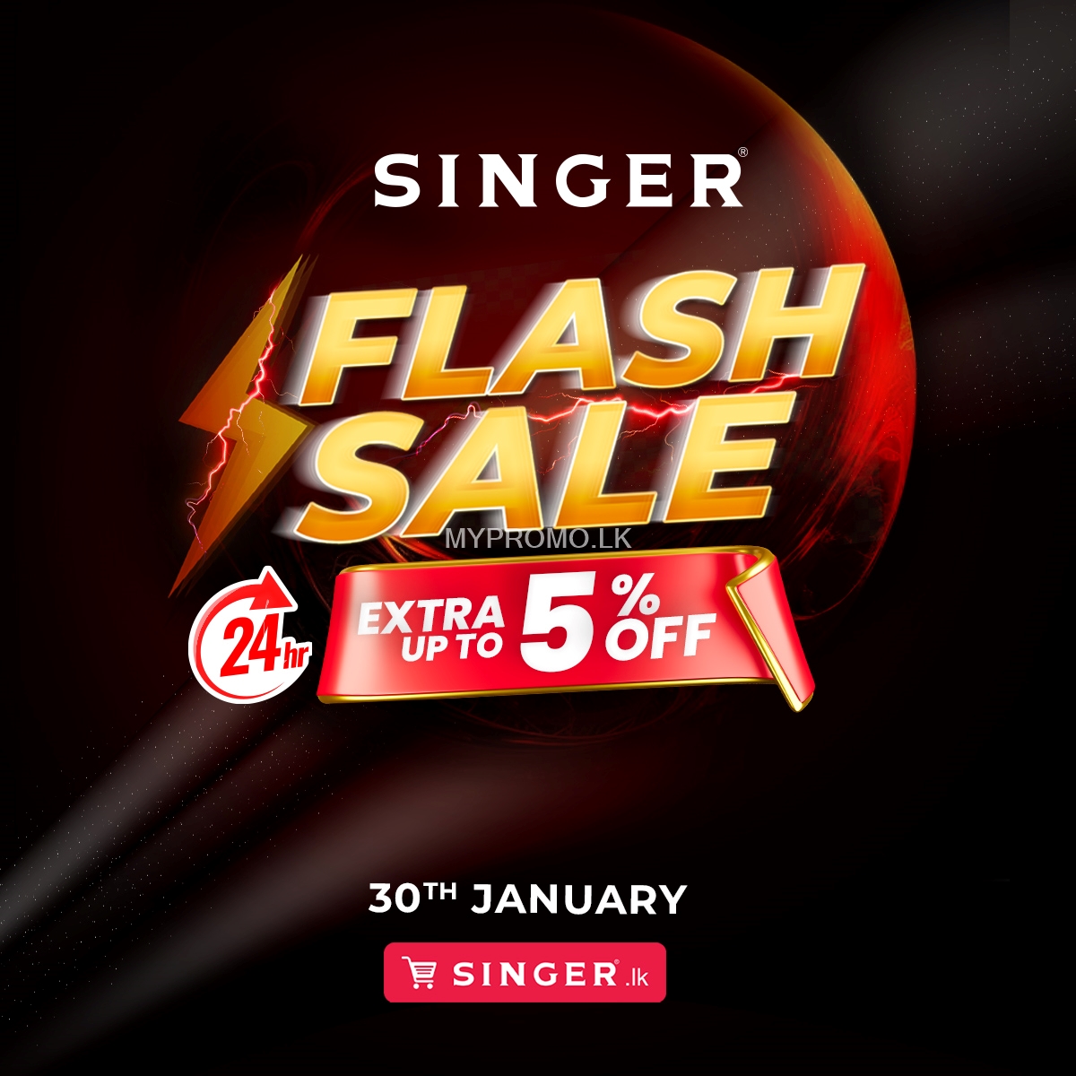 24-Hour Flash Sale at Singer.lk