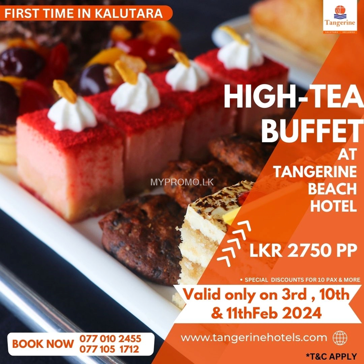 High-Tea Buffet at Tangerine Beach Hotel