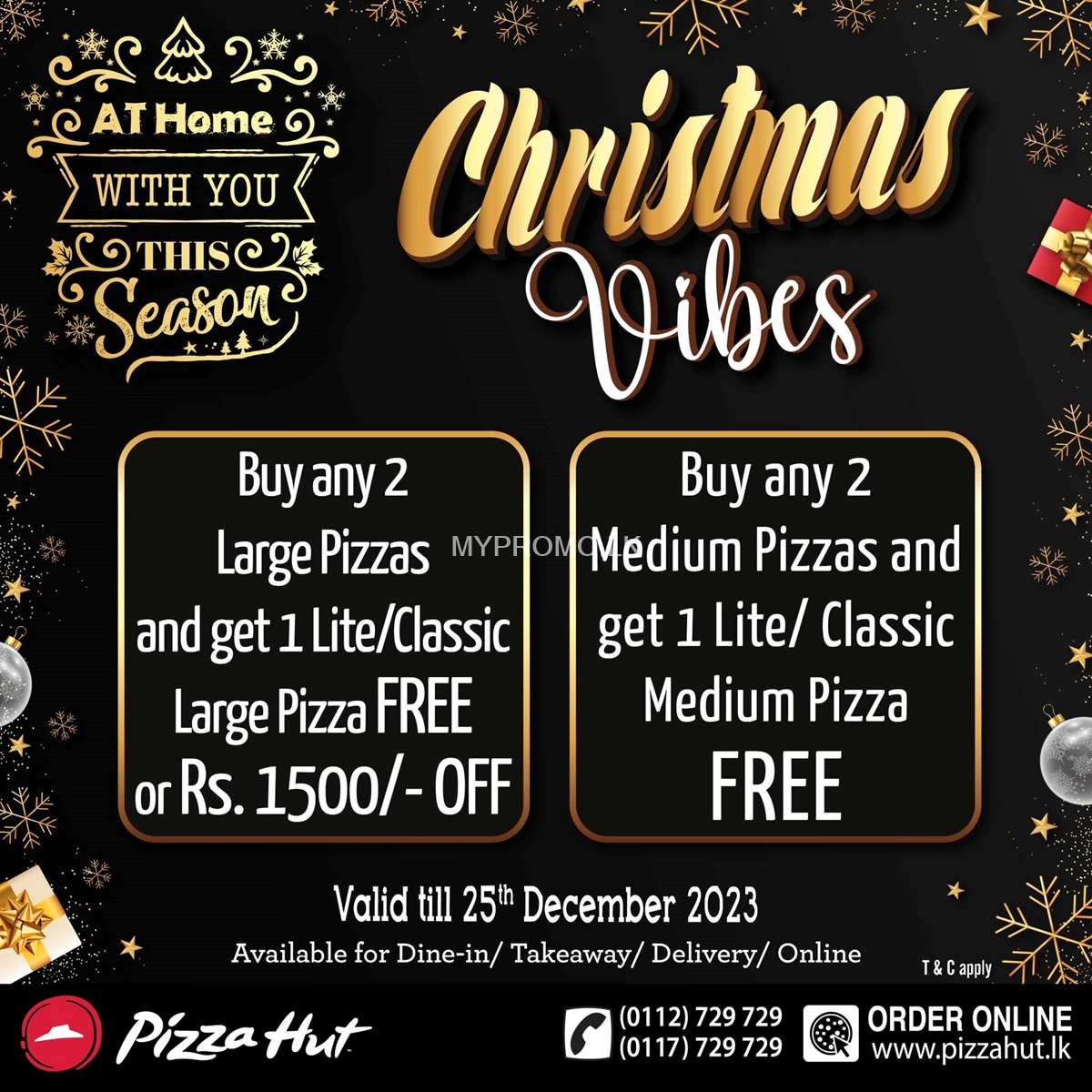 Christmas Vibes at Pizza Hut!