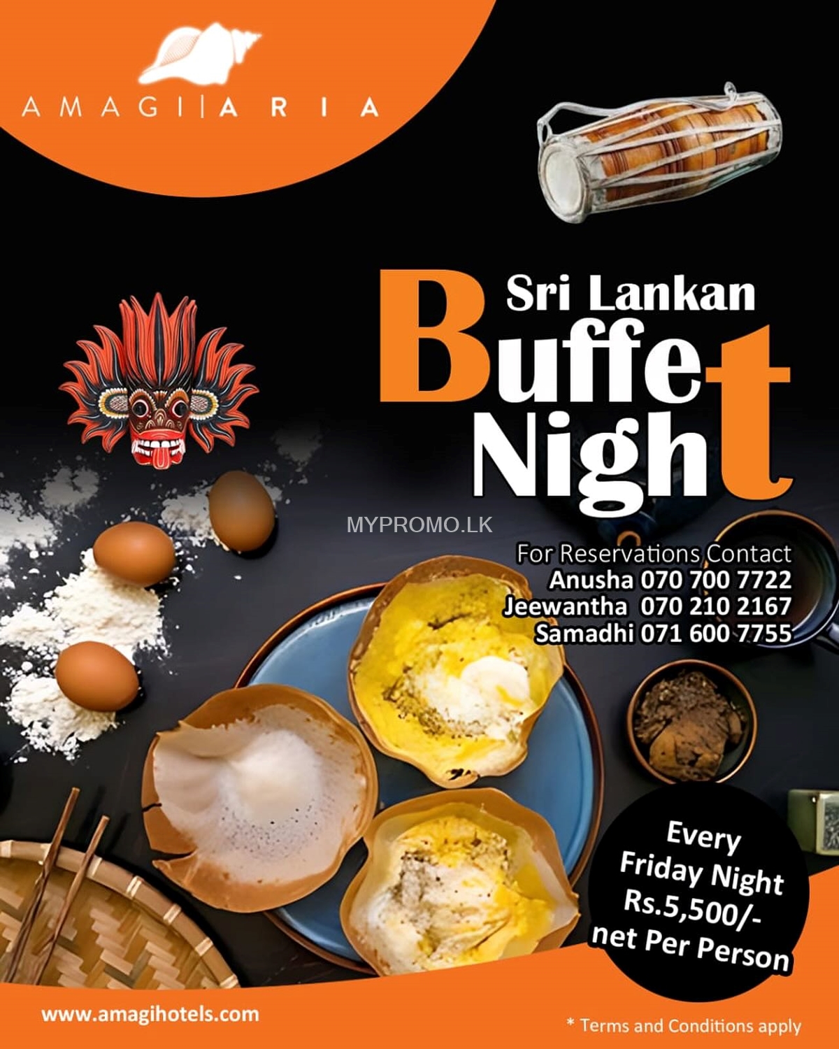 Sri Lankan Buffet Night at Amagi Aria