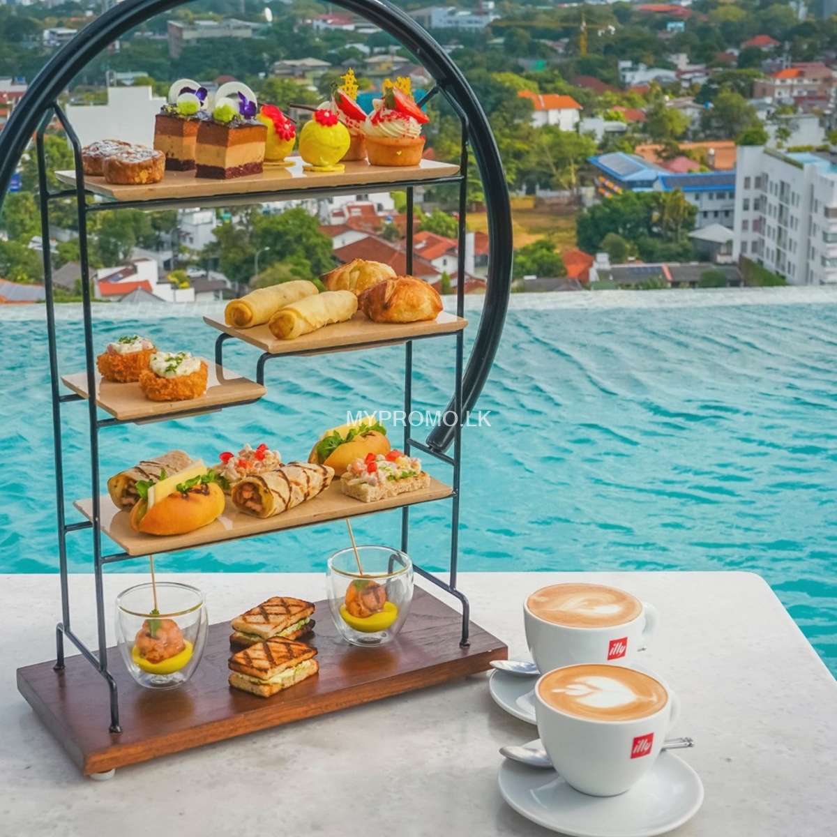 Afternoon tea at Ward 7, Jetwing Colombo Seven