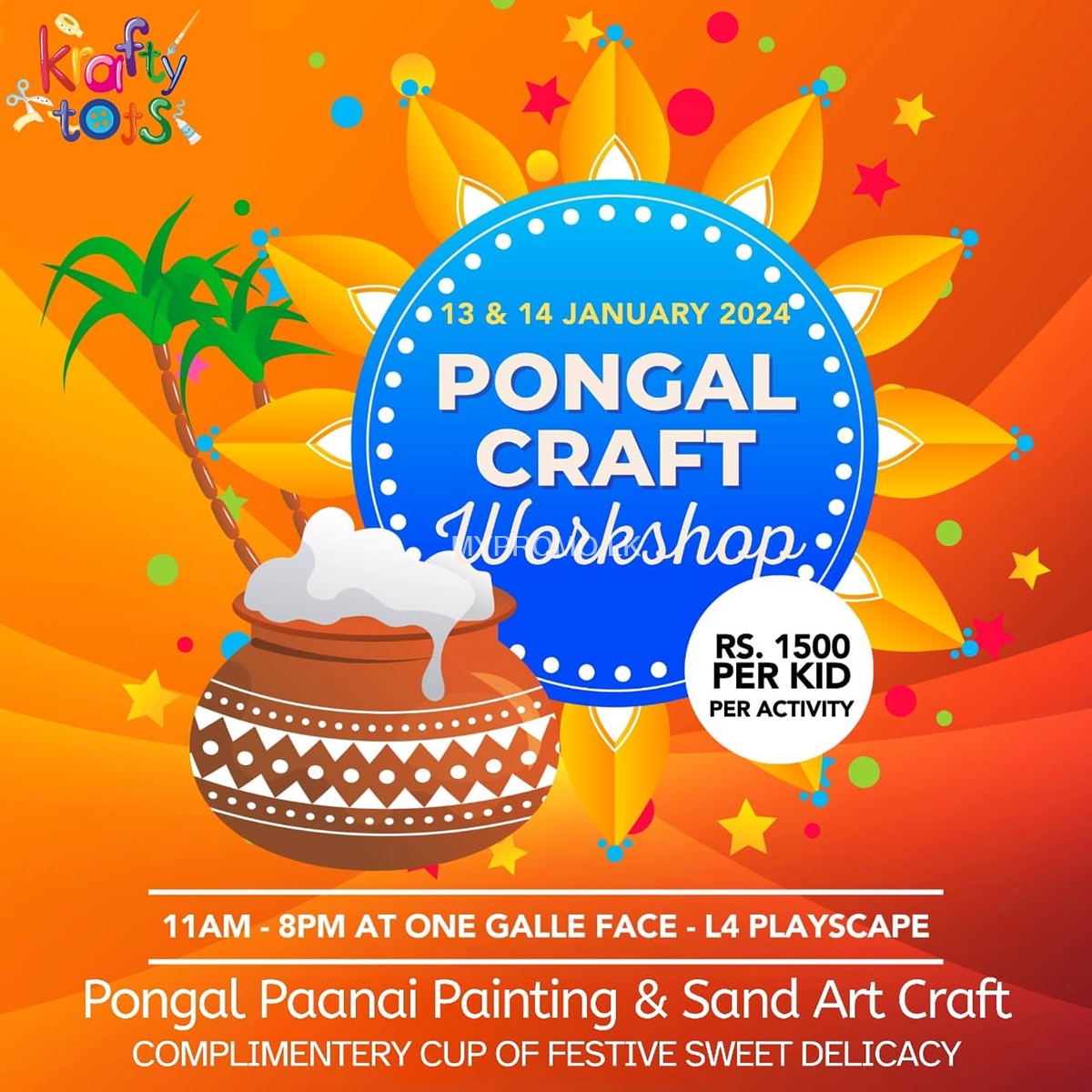 Pongal Craft Workshop at One Galle Face