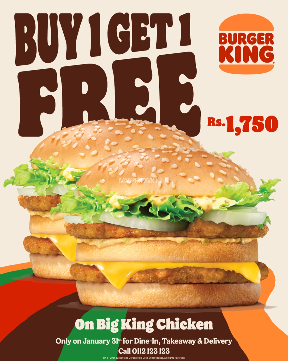 Buy 1 Get 1 Free at Burger King