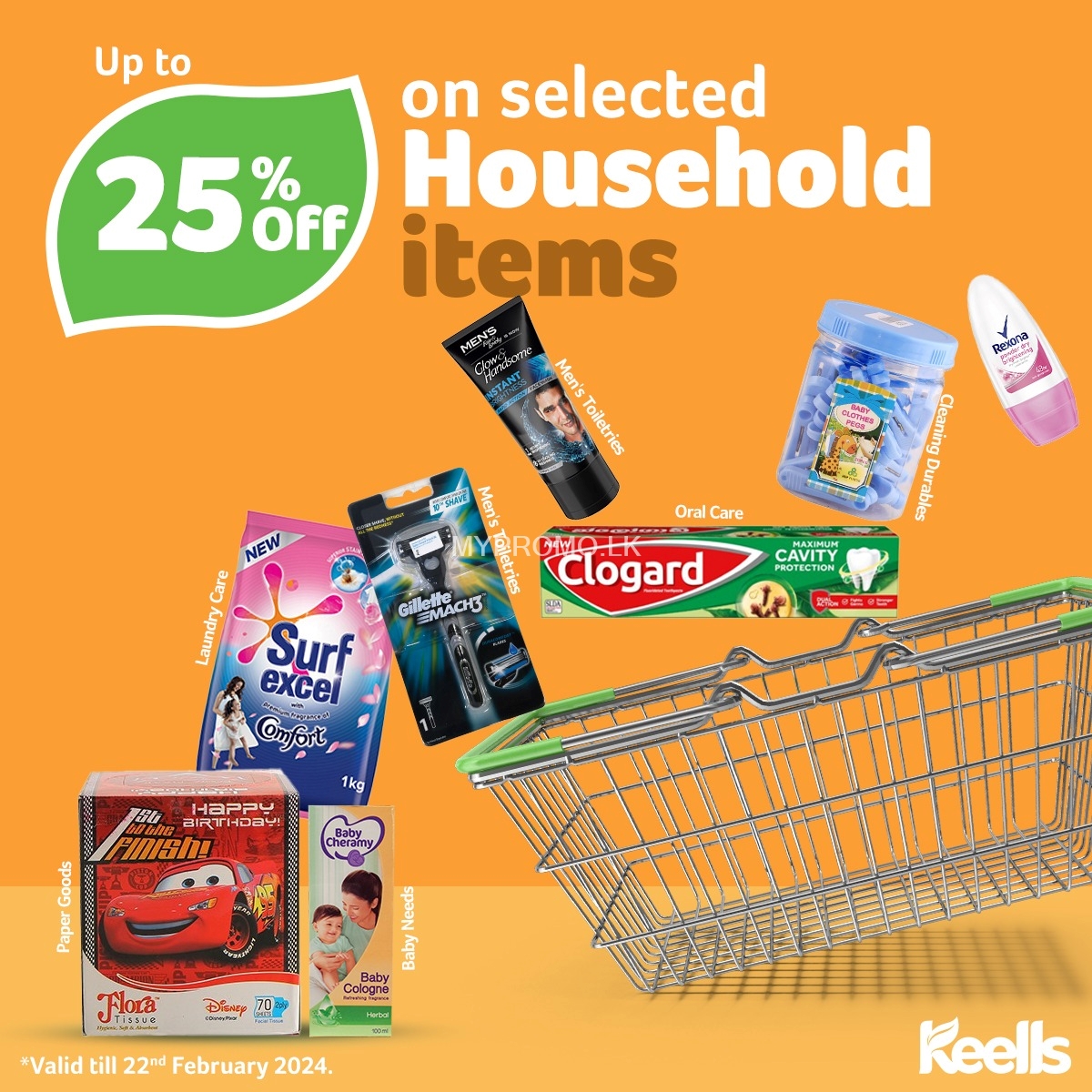 Get up to 25% off on selected Household Items at Keells