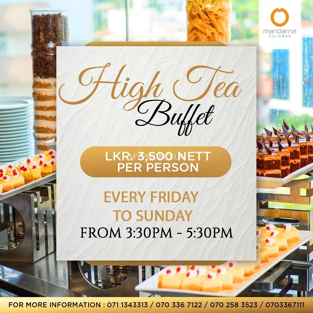 High Tea Buffet at Mandarina Colombo