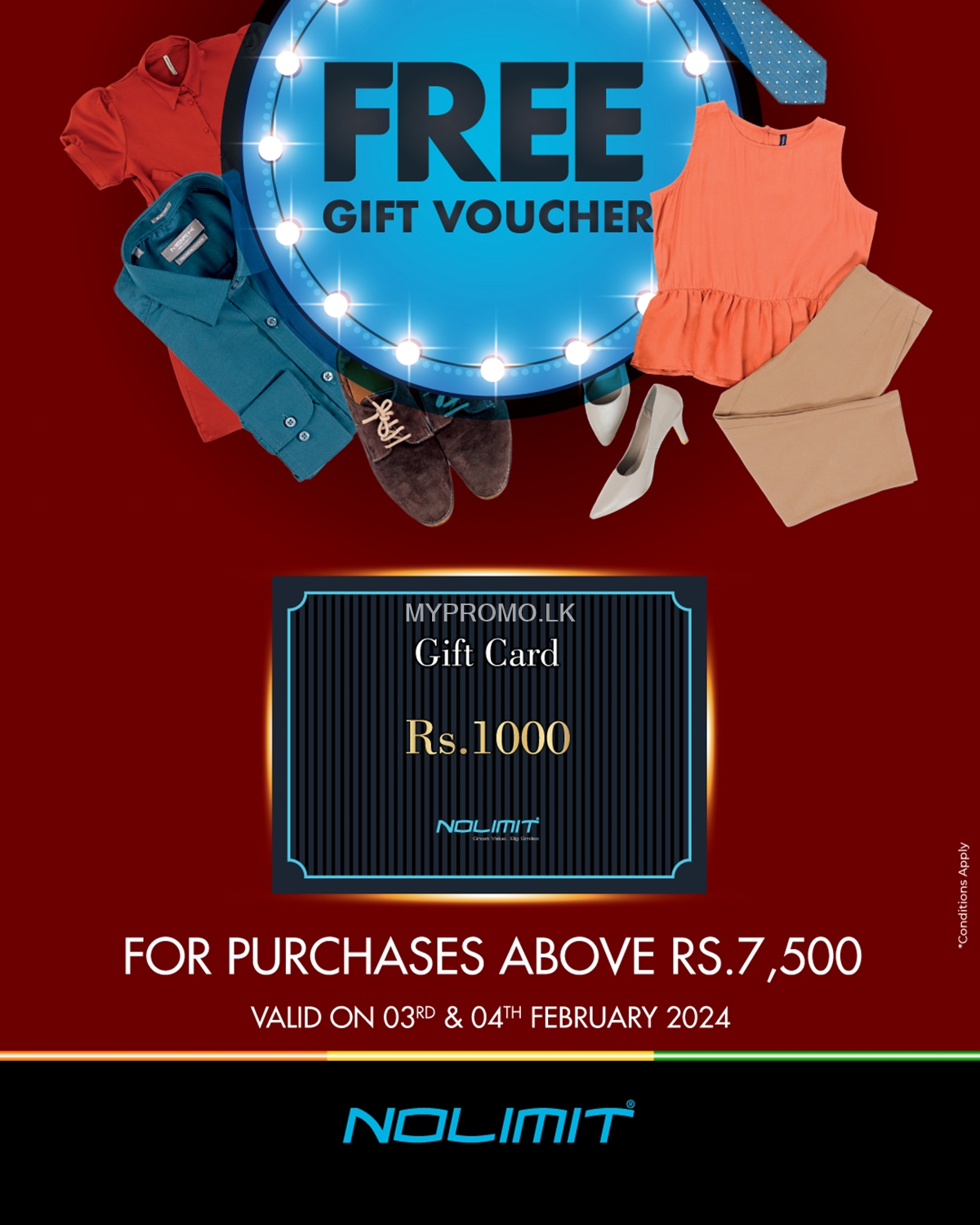 Get Rs.1000/- worth Gift Card at NOLIMIT