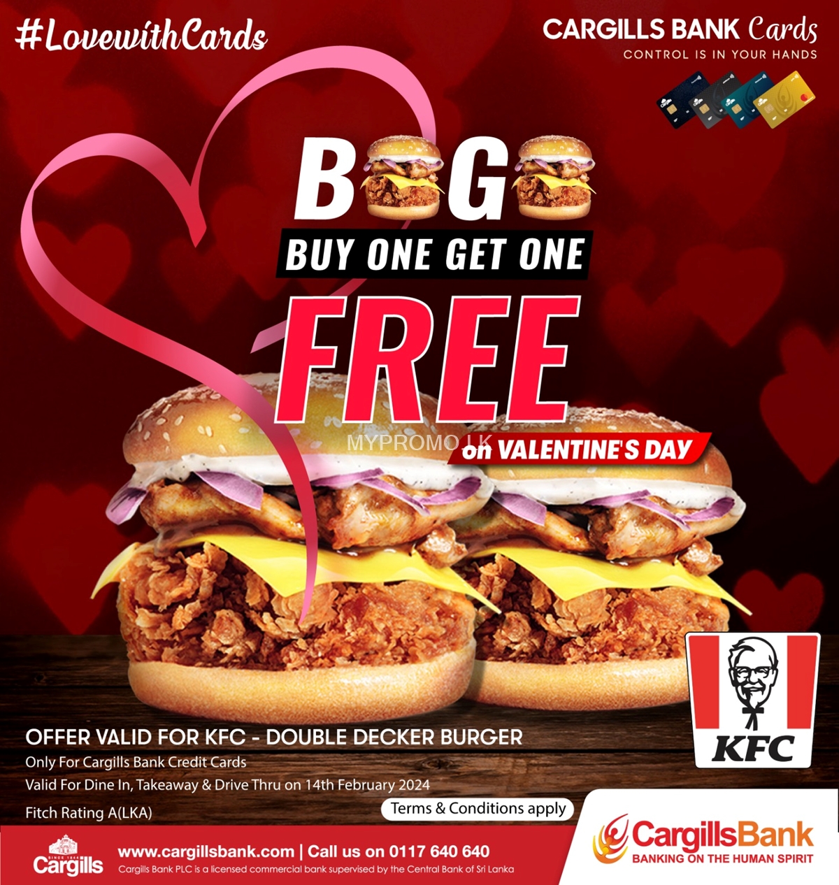 Buy-One-Get-One-Free Double Decker Burger offer exclusively for ...