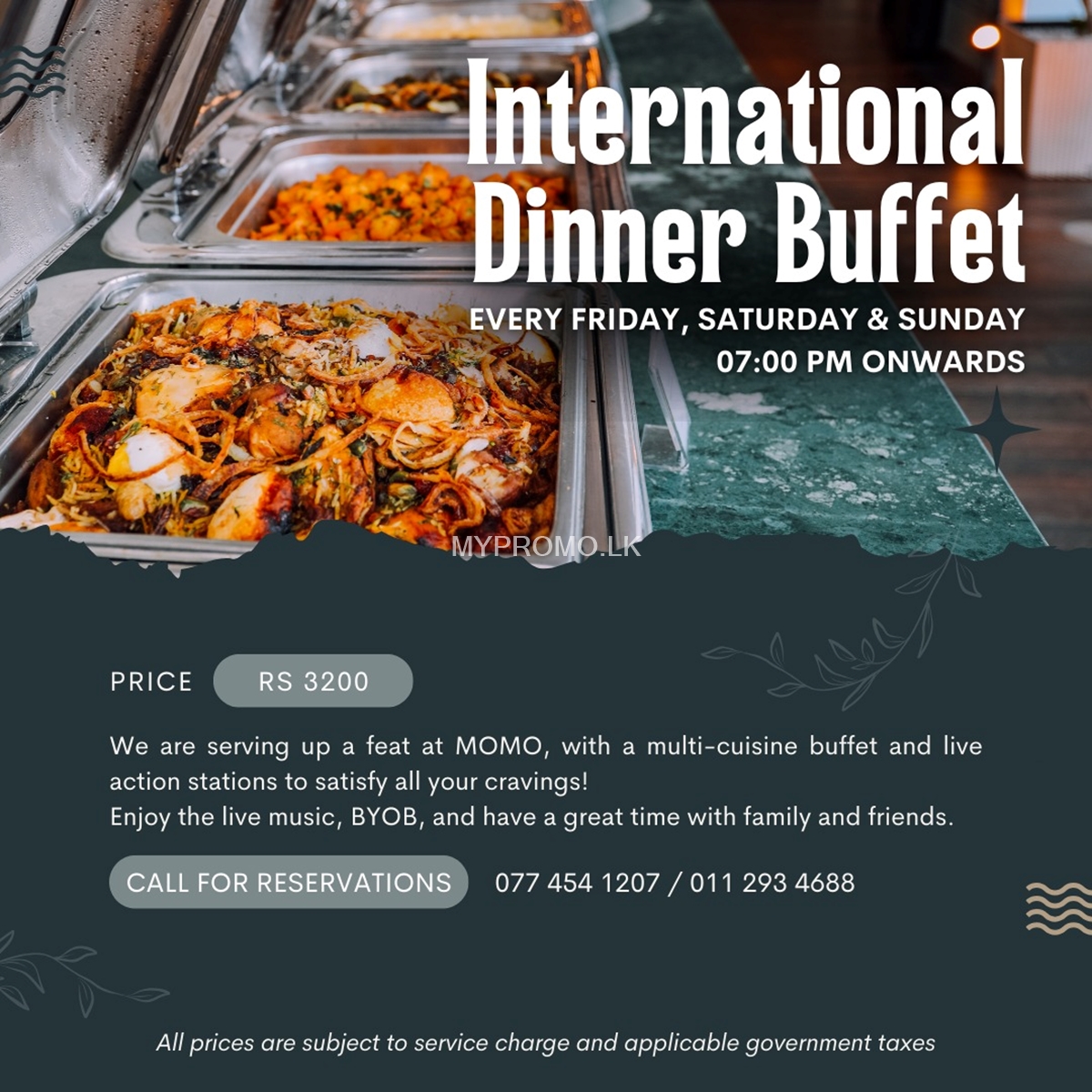 International Dinner Buffet at MoMo