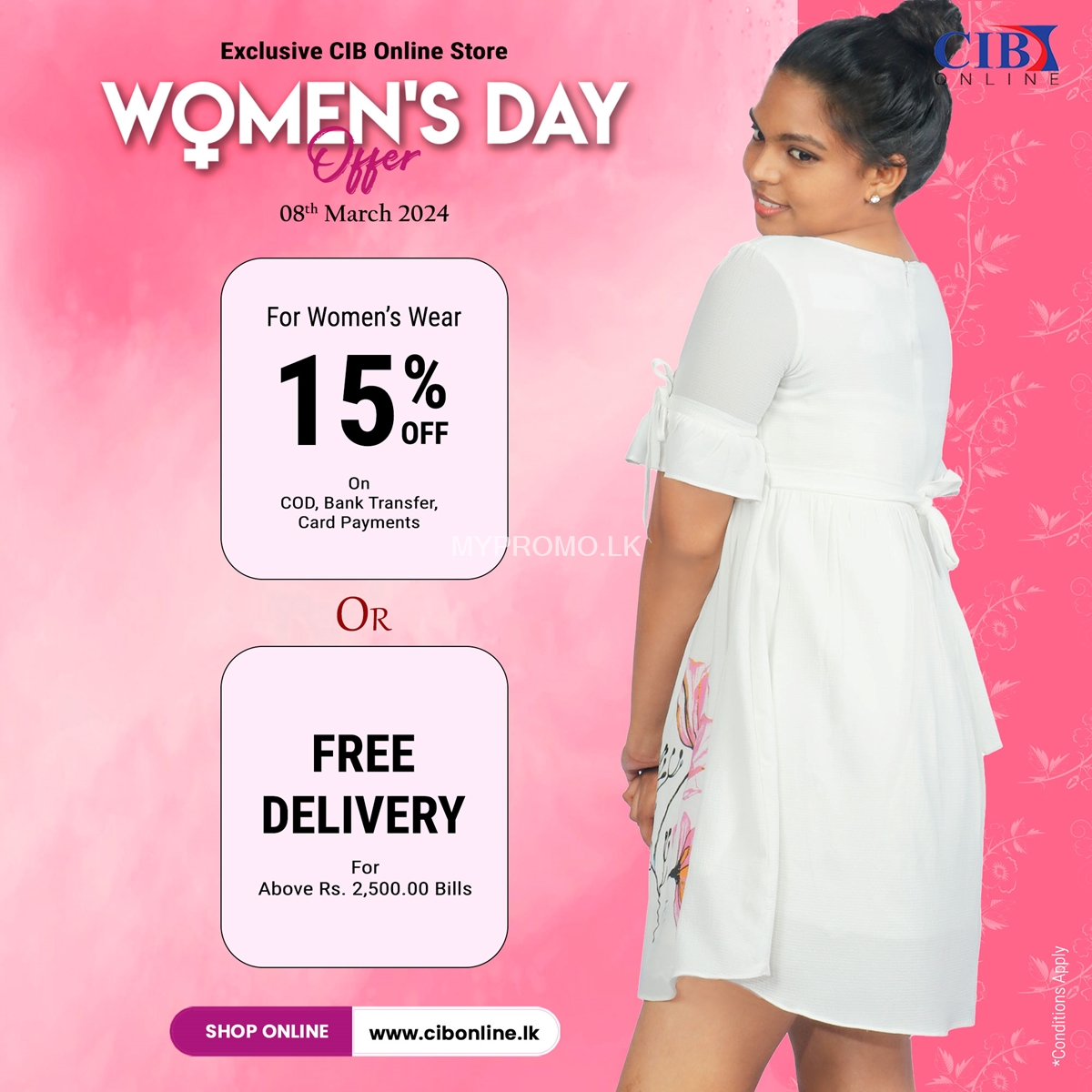 Join us in celebrating Women's Day with an irresistible offer ...