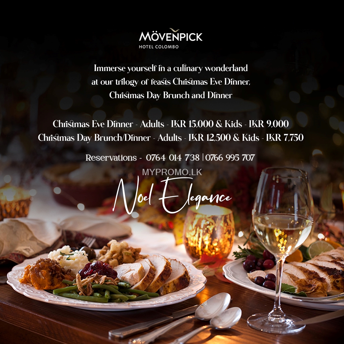 Christmas Eve Dinner, Christmas Day Brunch and Dinner at Movenpick