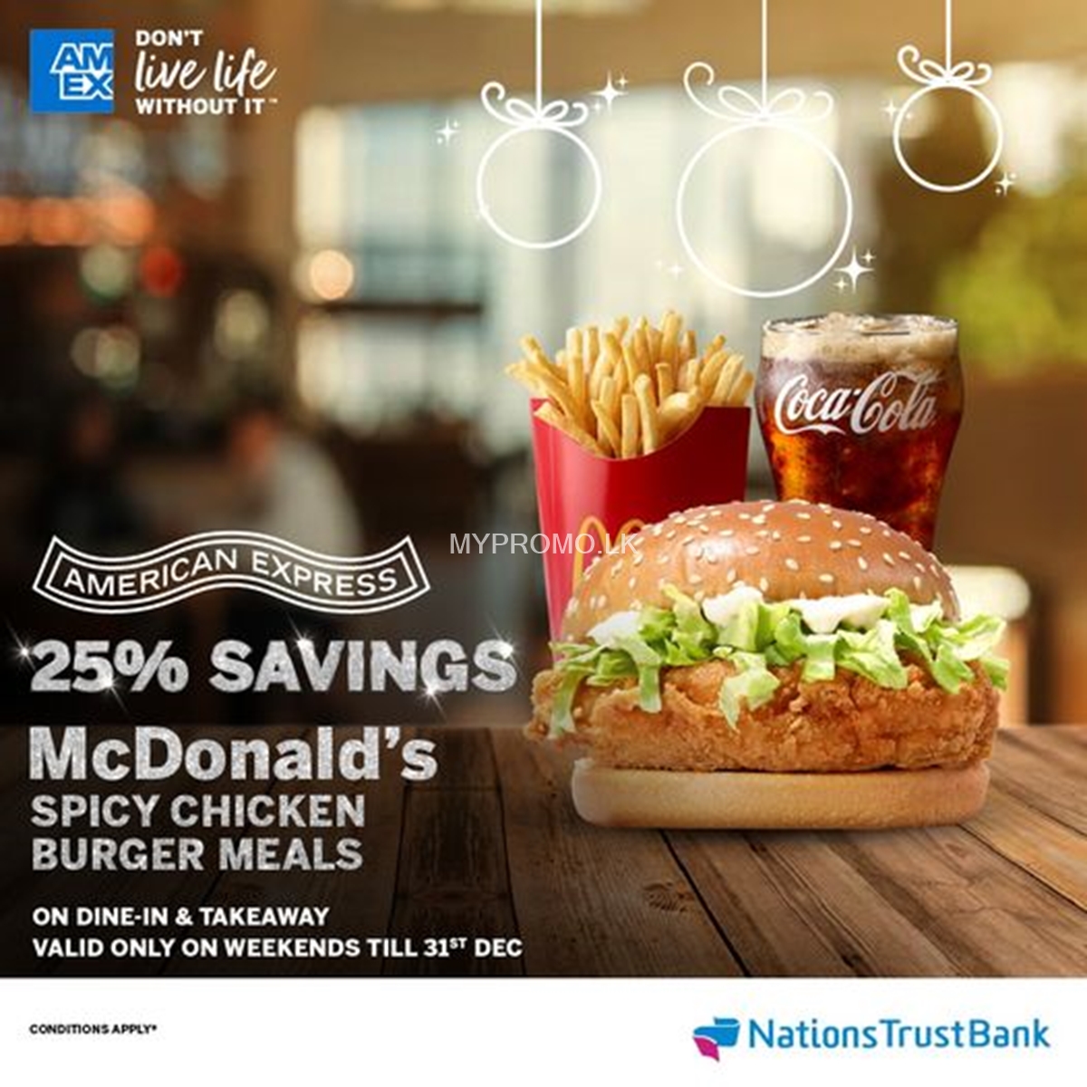 Enjoy 25% savings with McDonald's on Spicy Chicken Burger Meals with ...