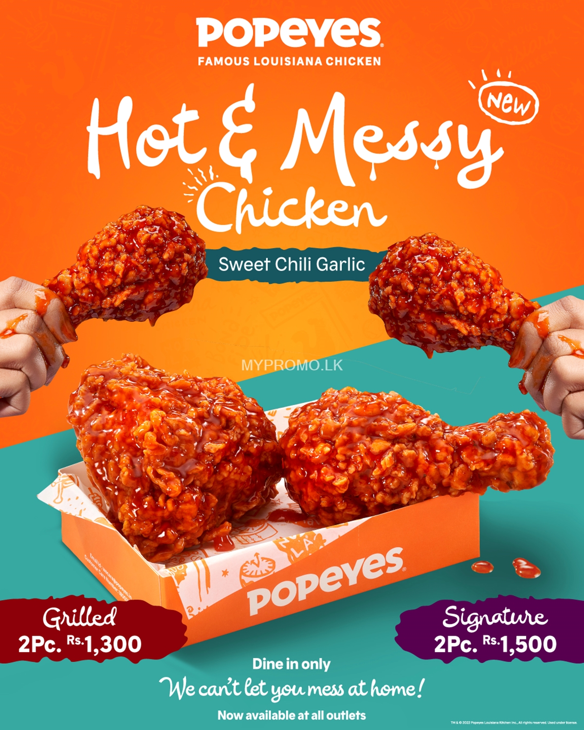 Hot & Messy Chicken at Popeyes