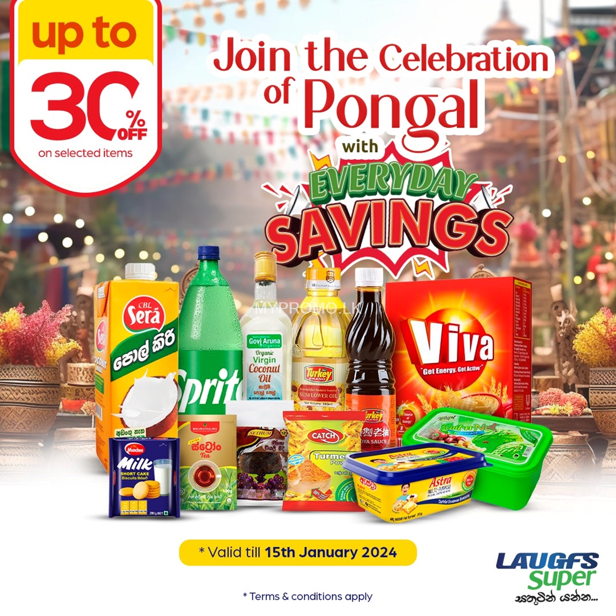 Get up to 30% savings on selected items at LAUGFS Supermarket 