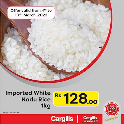 Imported white Nadu Rice 1 kg