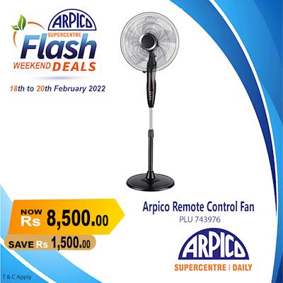 Arpico Remote Control Fan
