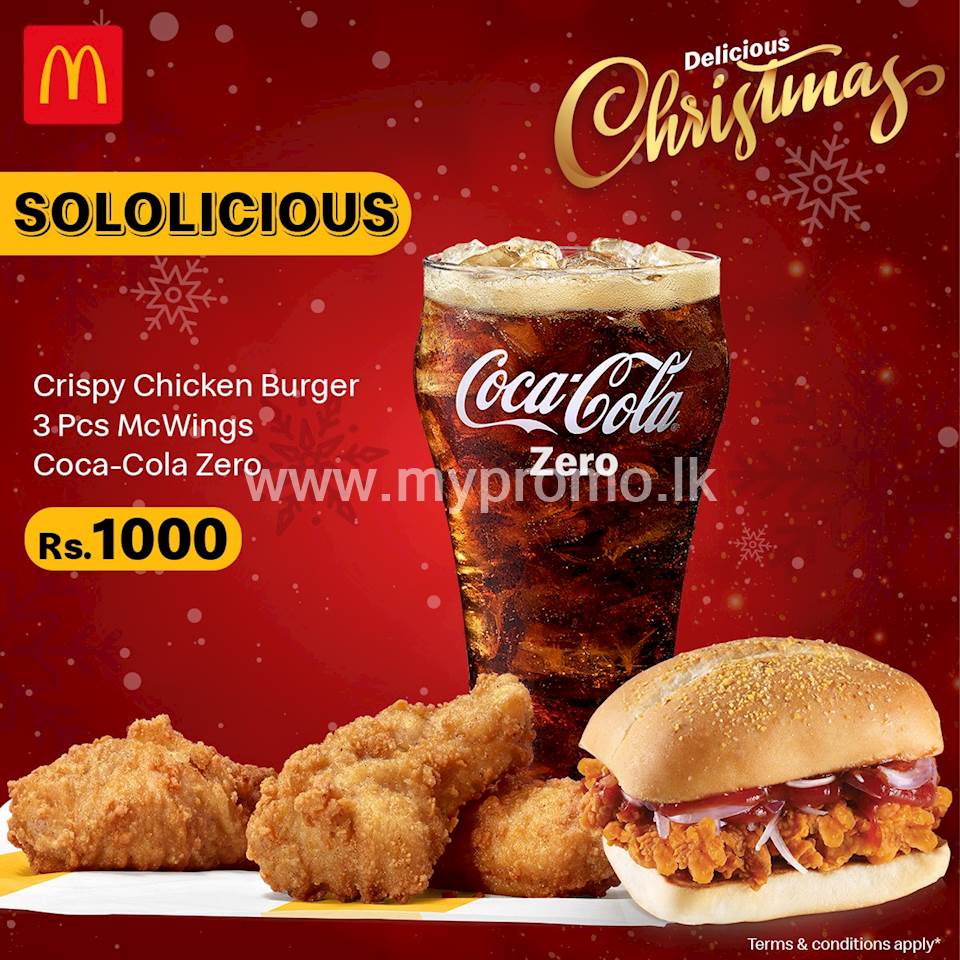 Sololicious combo for Rs.1,000 at McDonalds